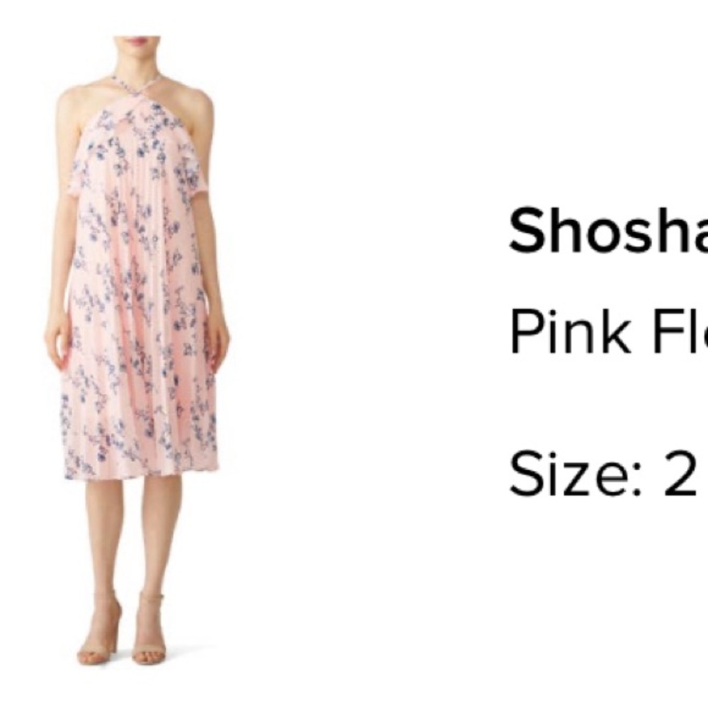 Shoshanna Midi Halter Dress